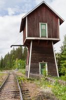 Schweden - Wasserturm an der Inlandsbanen