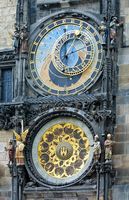 Prag - astronomische Uhr am Prager Rathaus